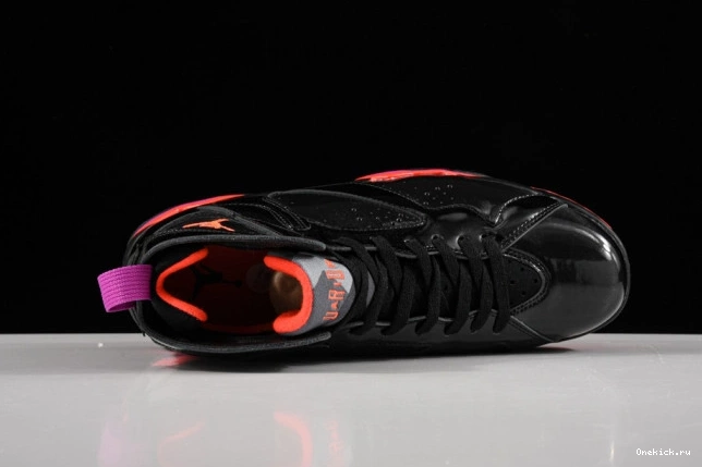 One Kick Patent 7 Jordan Air Retro 313358-006 Black 0723